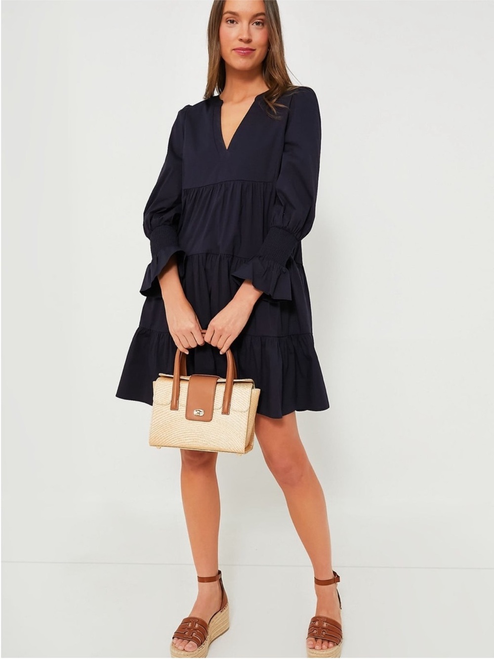 Tuckernuck Pomander Place Navy Cotton Poplin Kenzo Dress